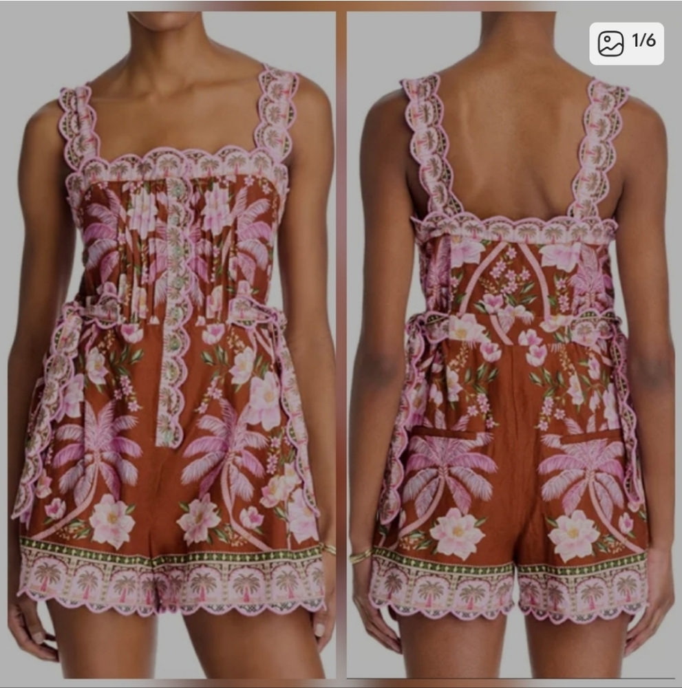 Farm Rio Palm Tree Romper - Picture 1 of 7